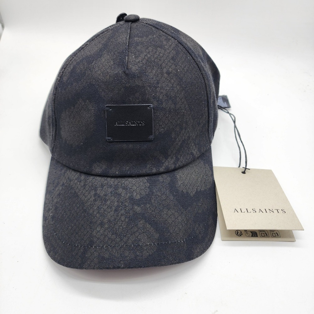 AllSaints Flow Low Profile Baseball Cap Women's OS Green Multi Python NWT